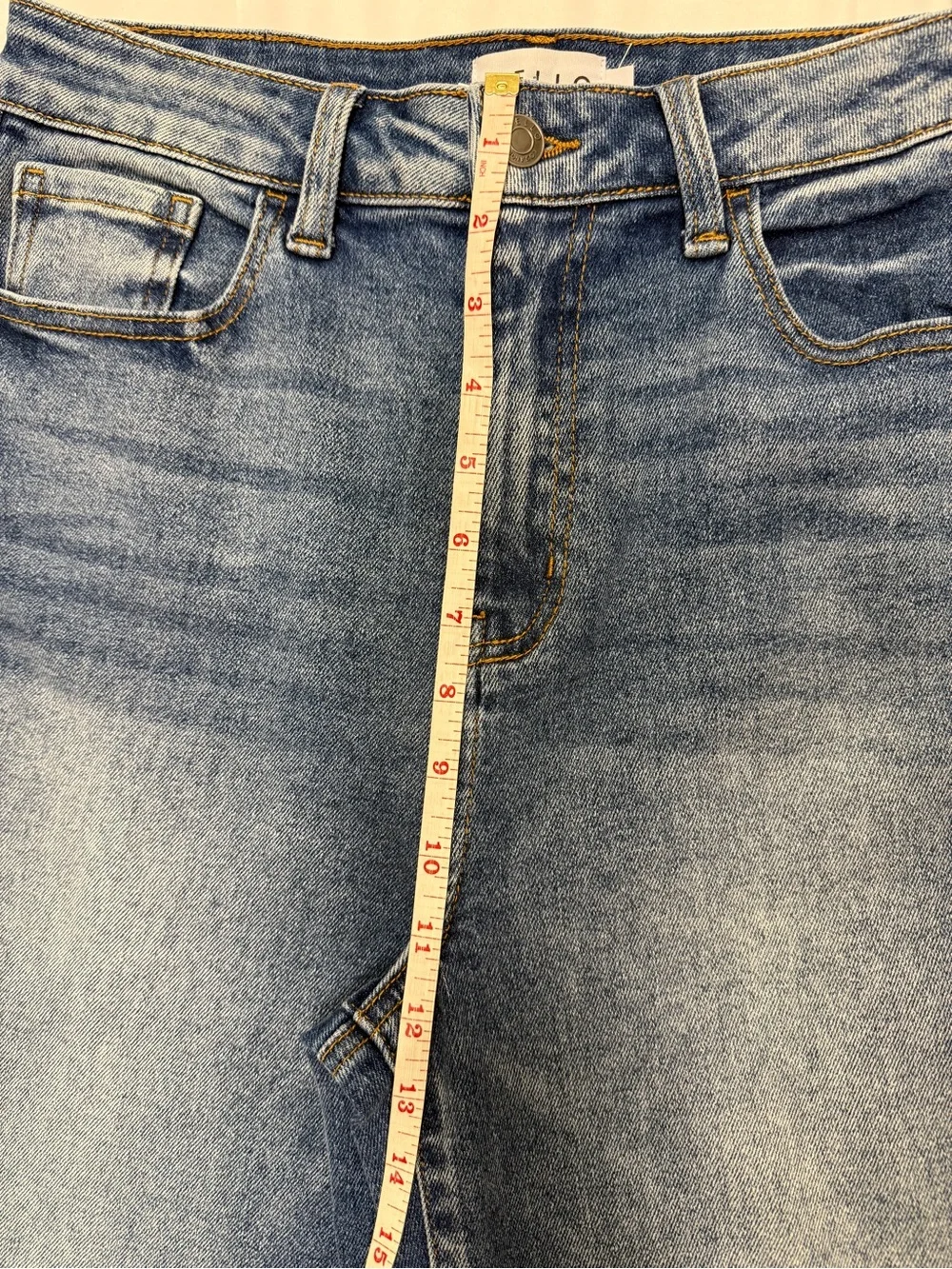 Cello Straight Leg High-Rise Women's Jeans with an Ankle Slit